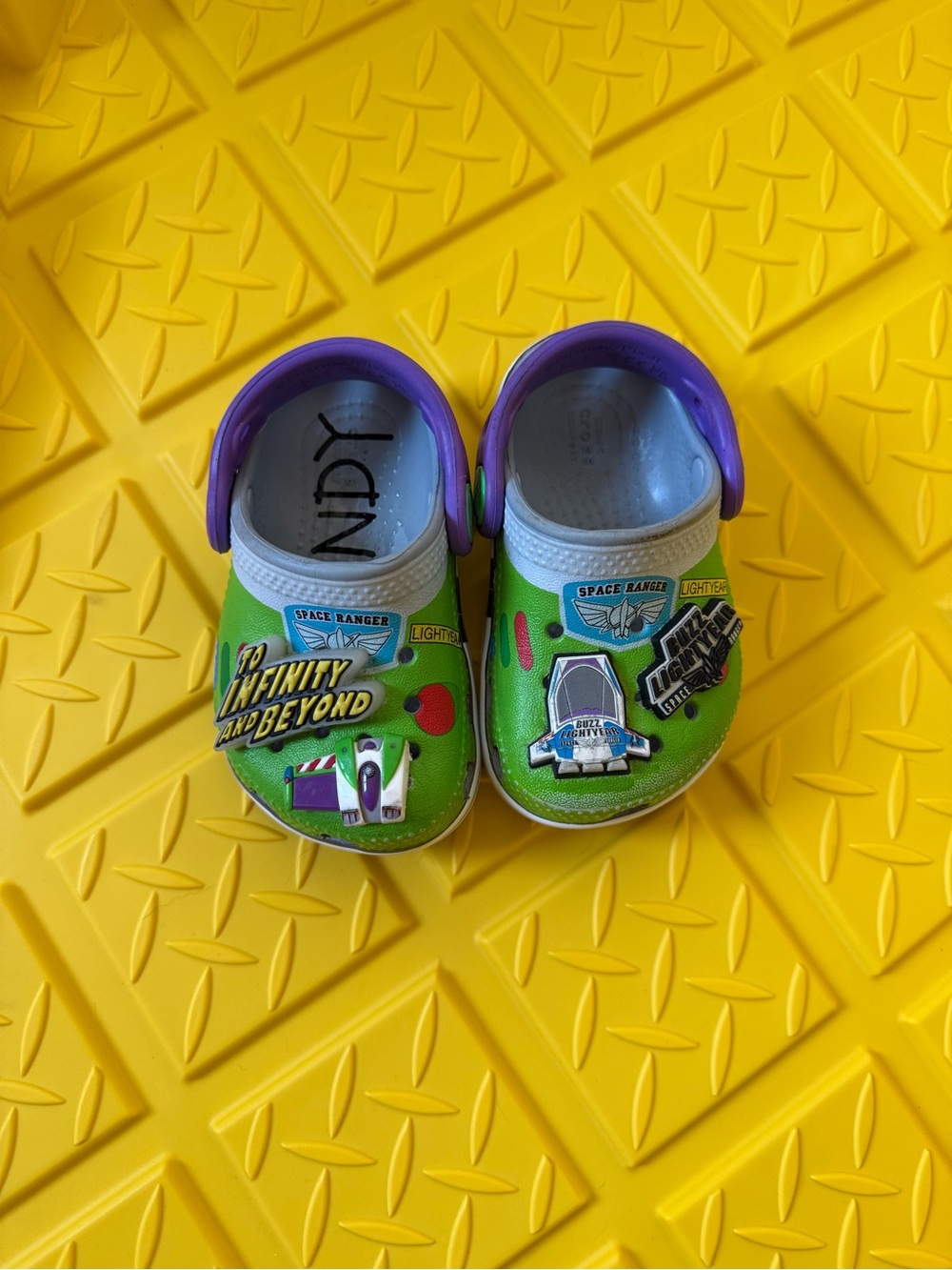 Kids Green Buzz Lightyear Croc Shoes